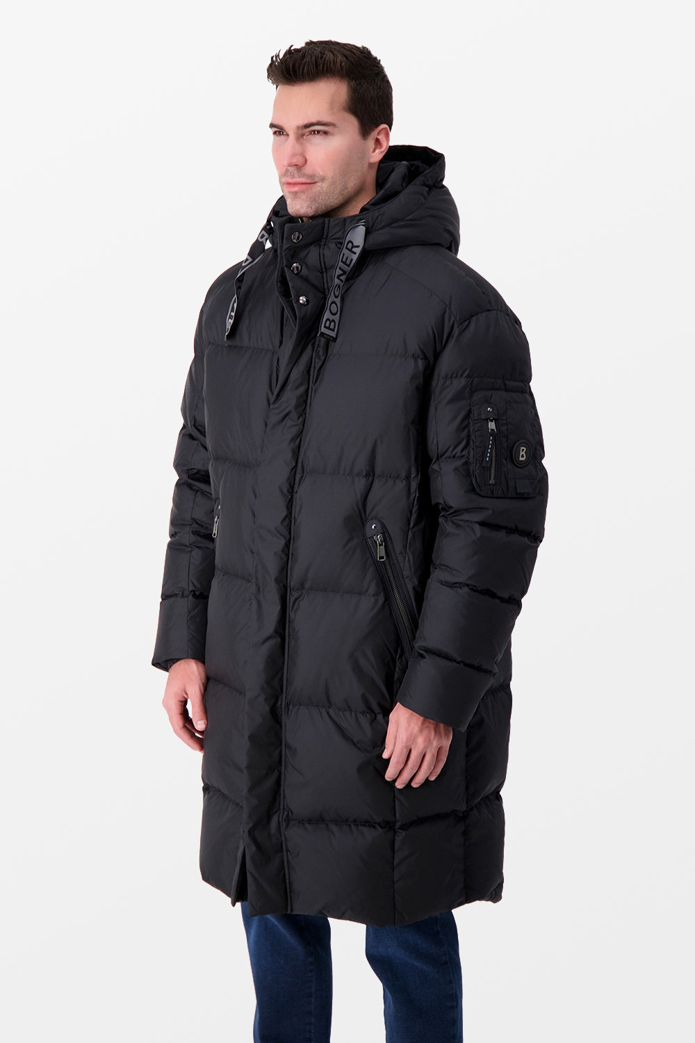 Bogner Black Long Down Jacket