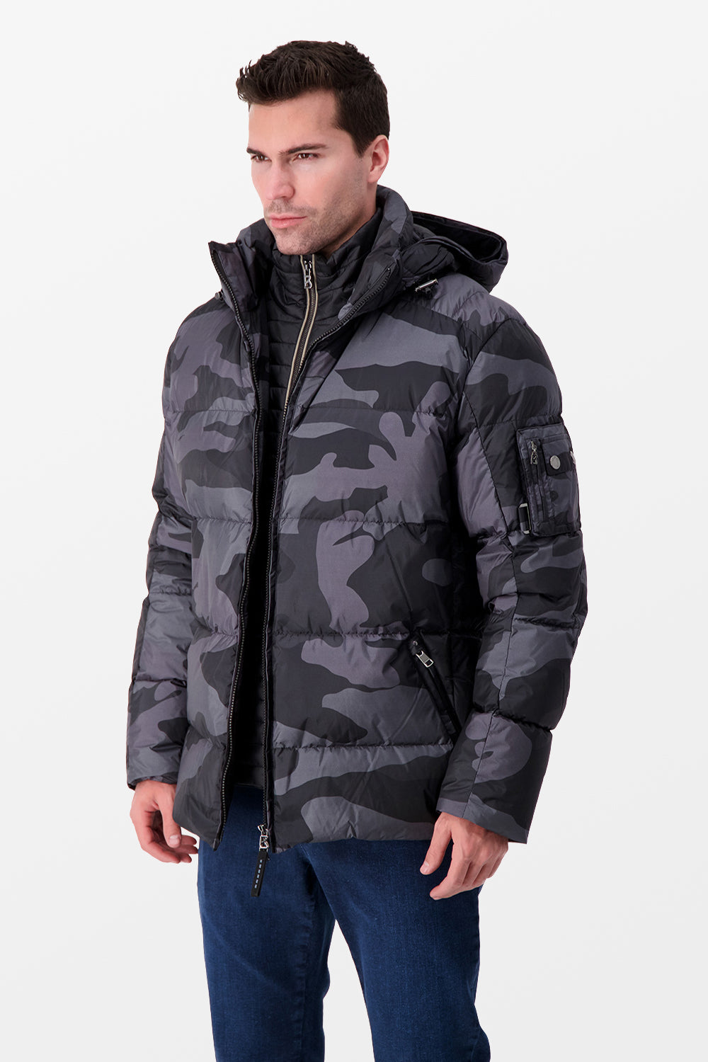 Bogner Army Grey Down Jacket