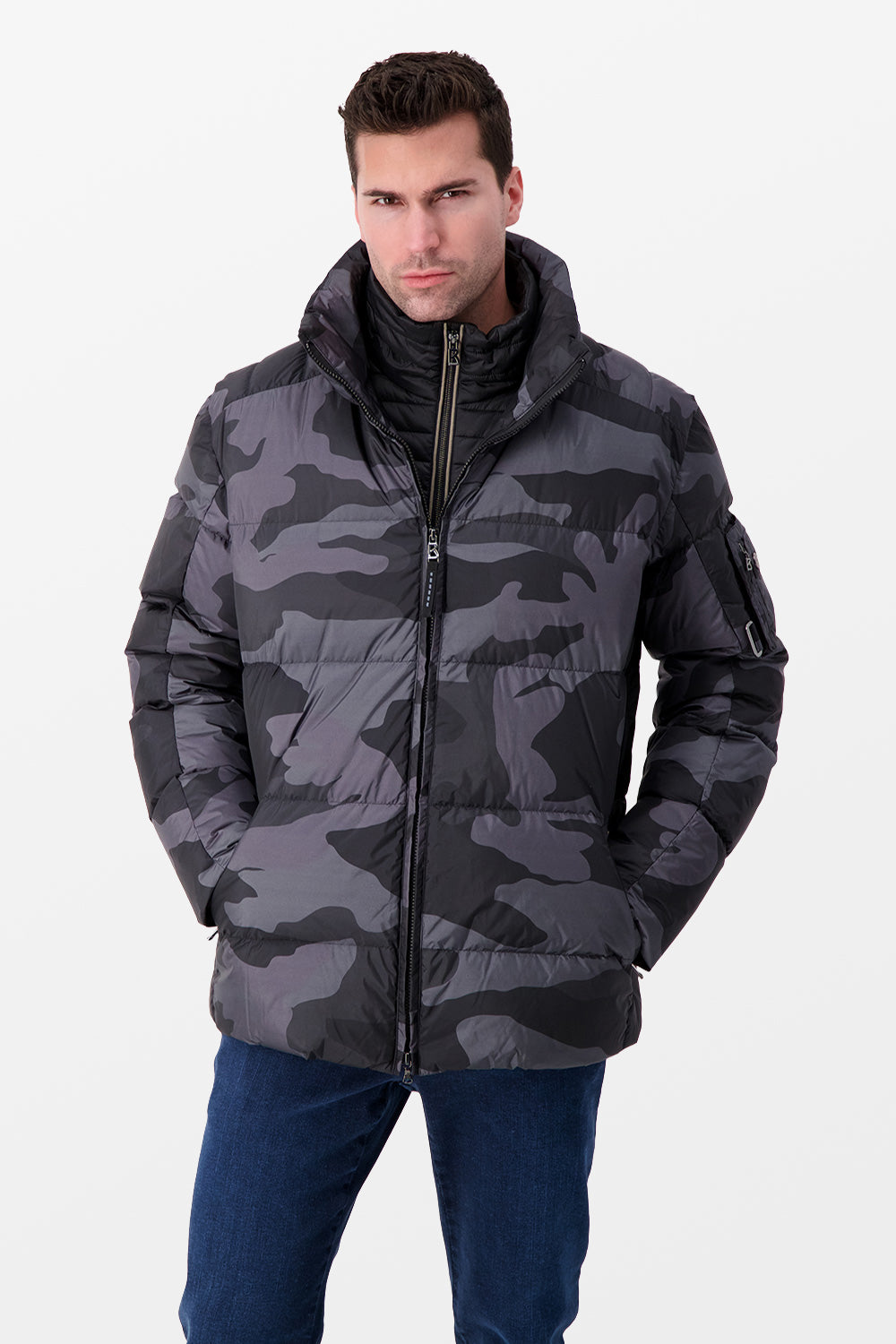 Bogner Army Grey Down Jacket