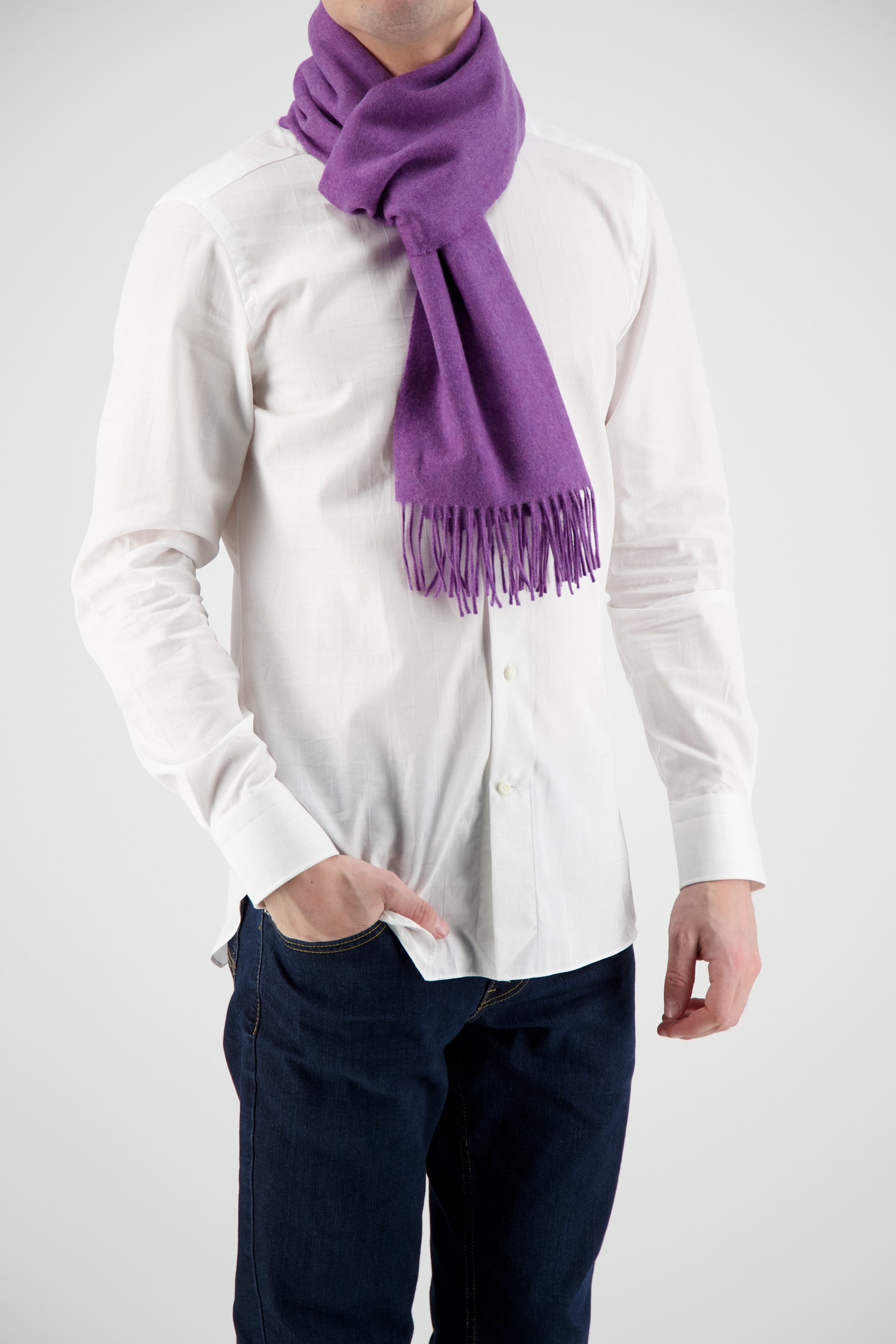 Mens purple on sale cashmere scarf