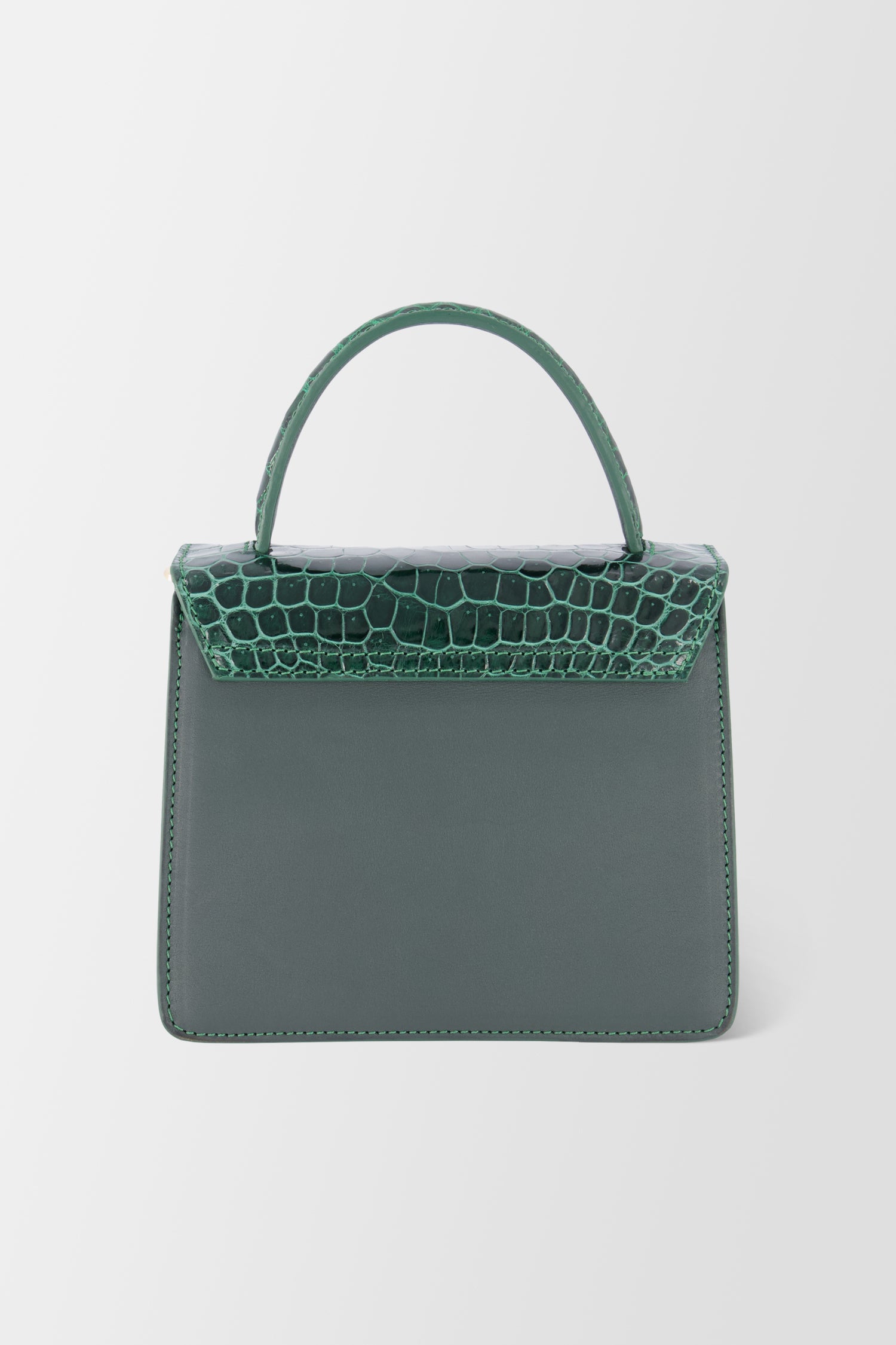 Krenoir Forest Green Croco Mini Kandie Handbag