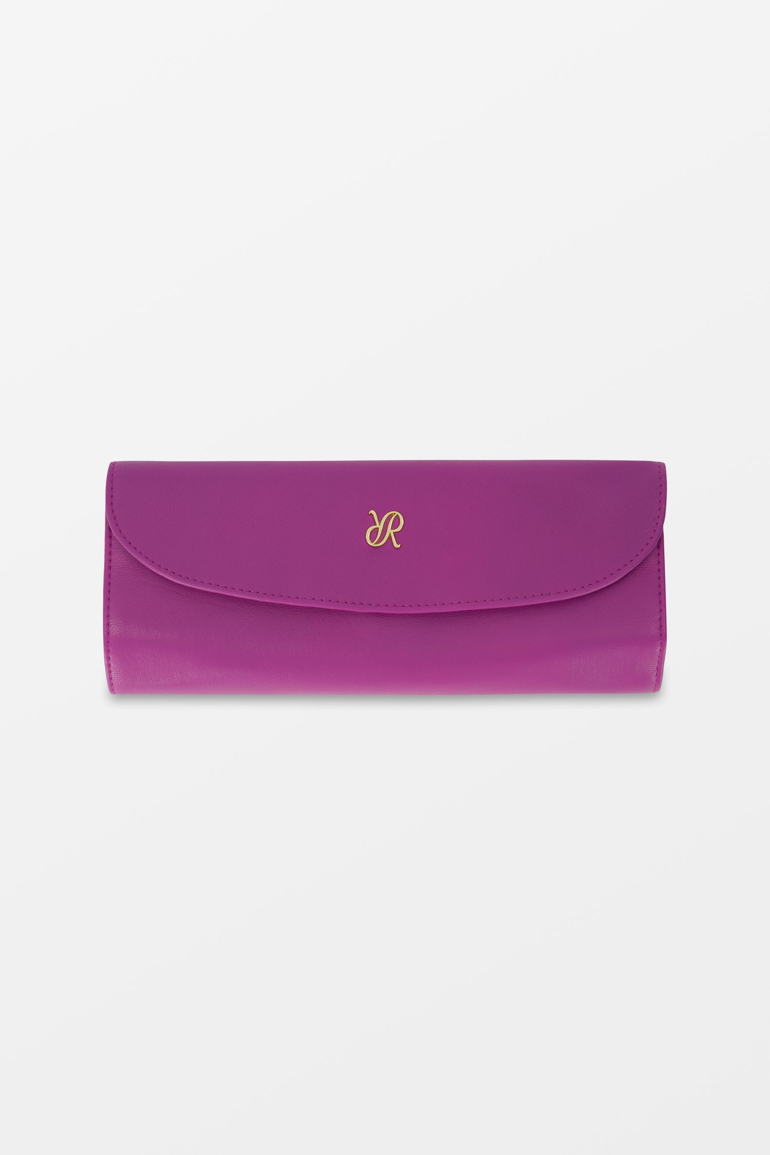 Rapport Lilac Aria Smooth Leather Jewelry Roll in