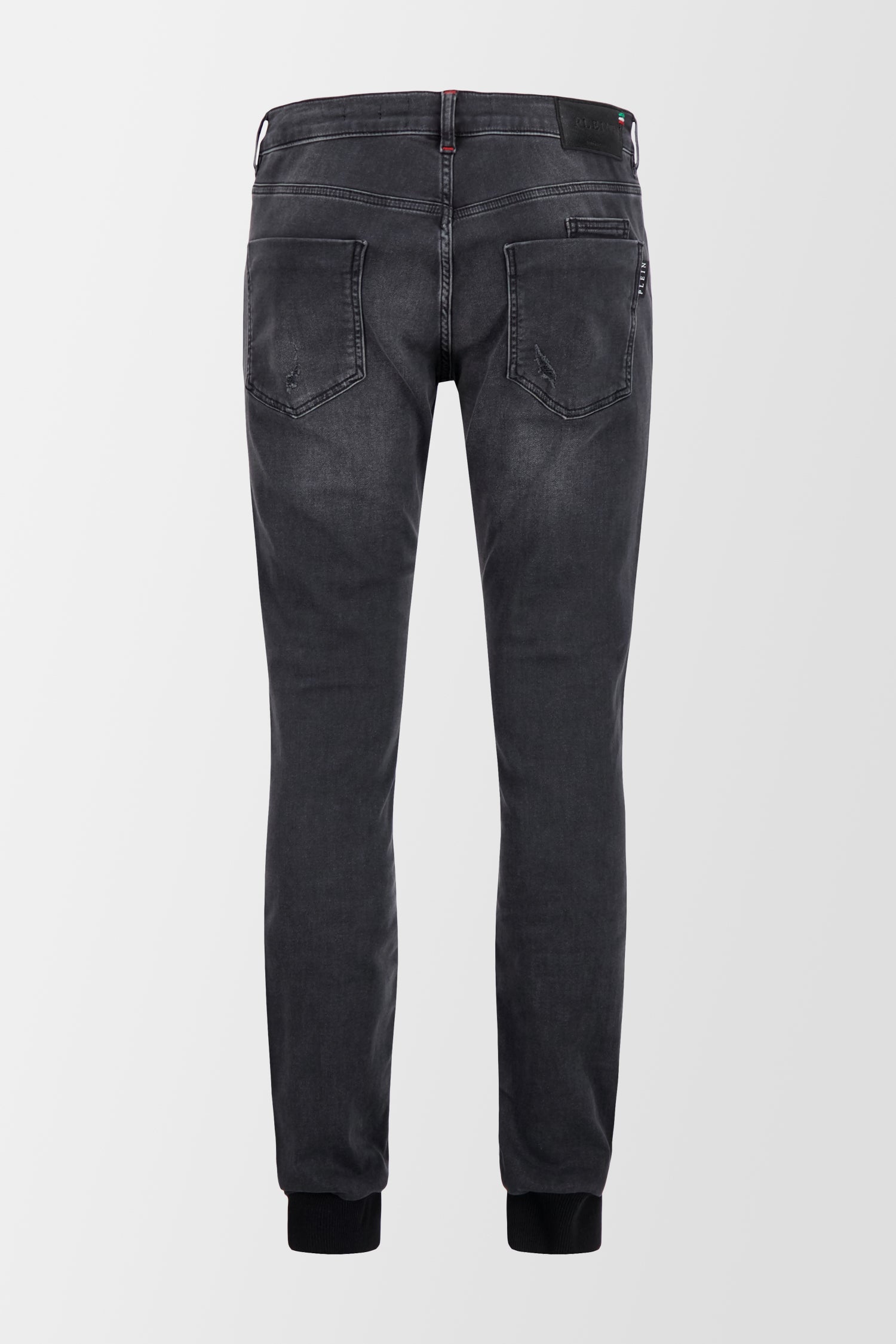 Philipp Plein Grey Denim Jogging Iconic Plein Jeans