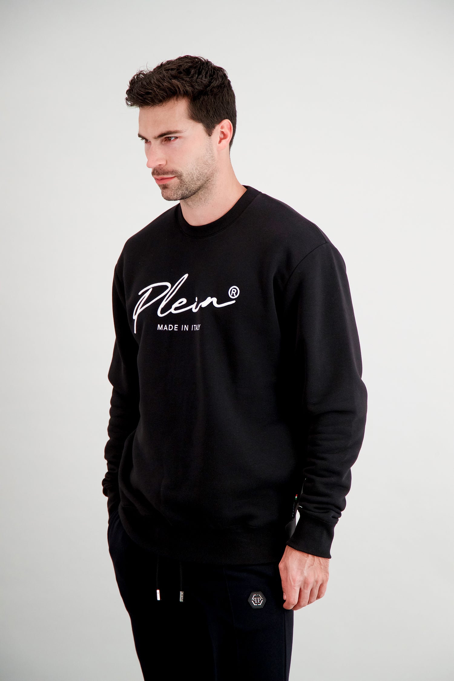 Philipp Plein Black LS Signature Sweatshirt