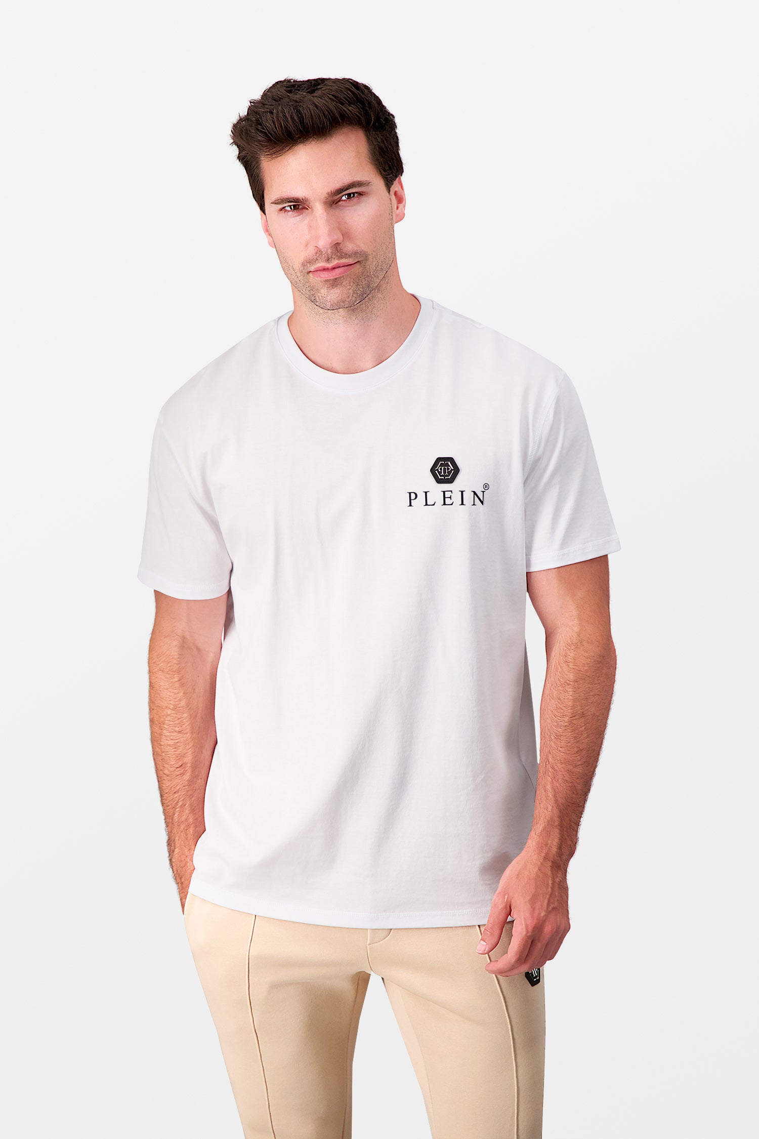 Philipp Plein White Iconic Plein T-Shirt