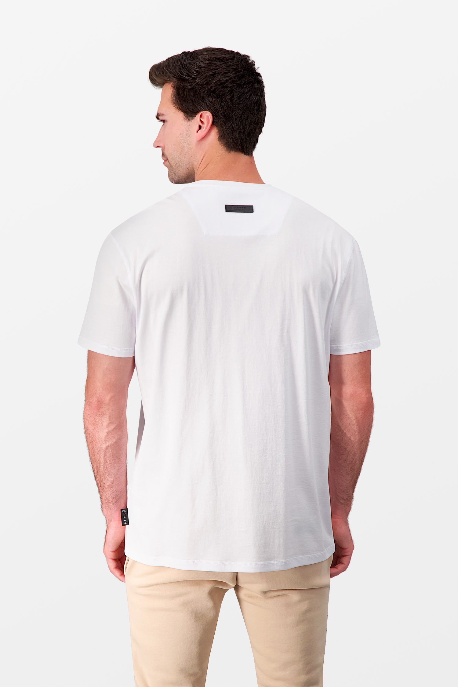 Philipp Plein White Round Neck SS Iconic Plein T-Shirt