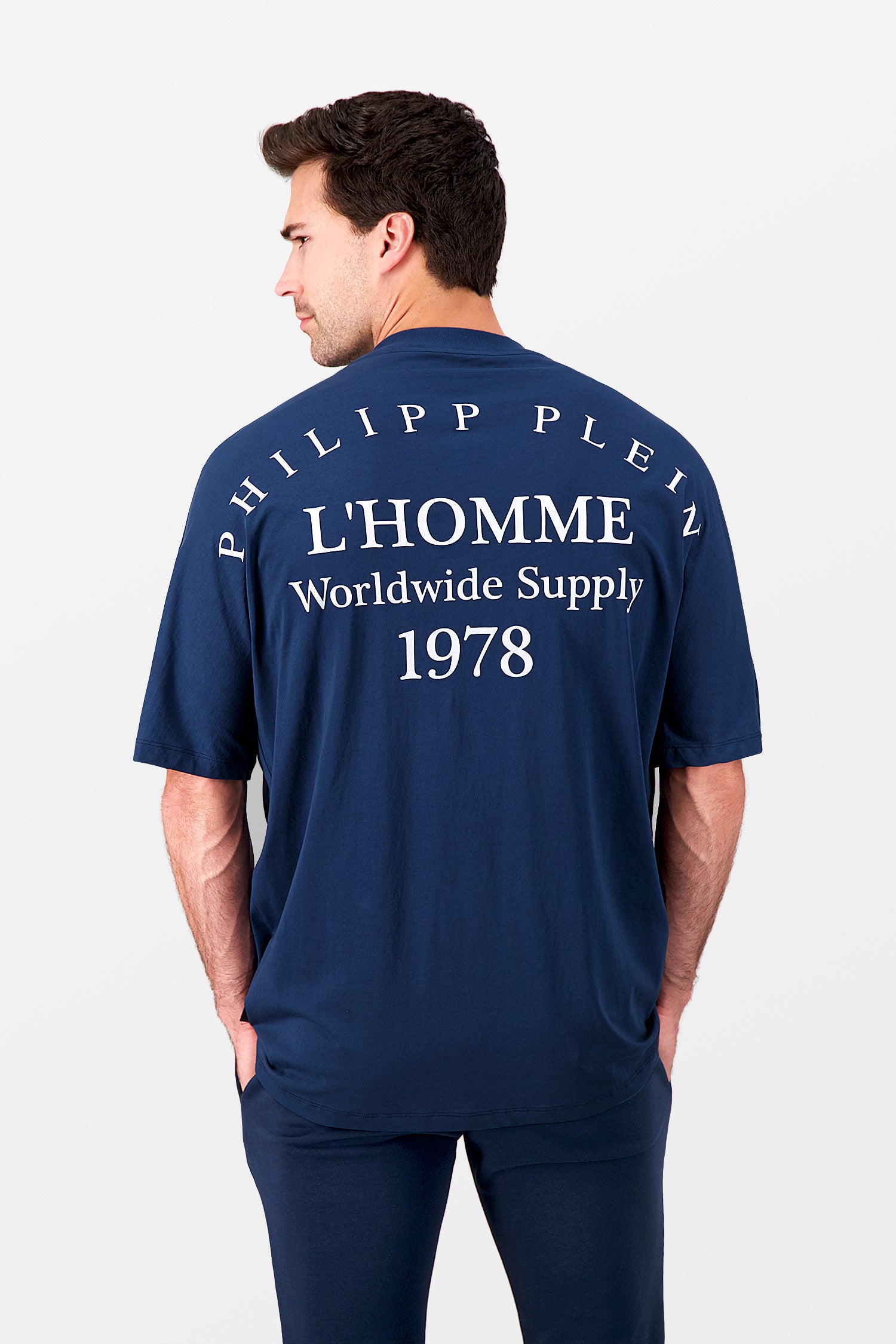 Philipp Plein Navy Round Neck SS PP 1978 T-Shirt