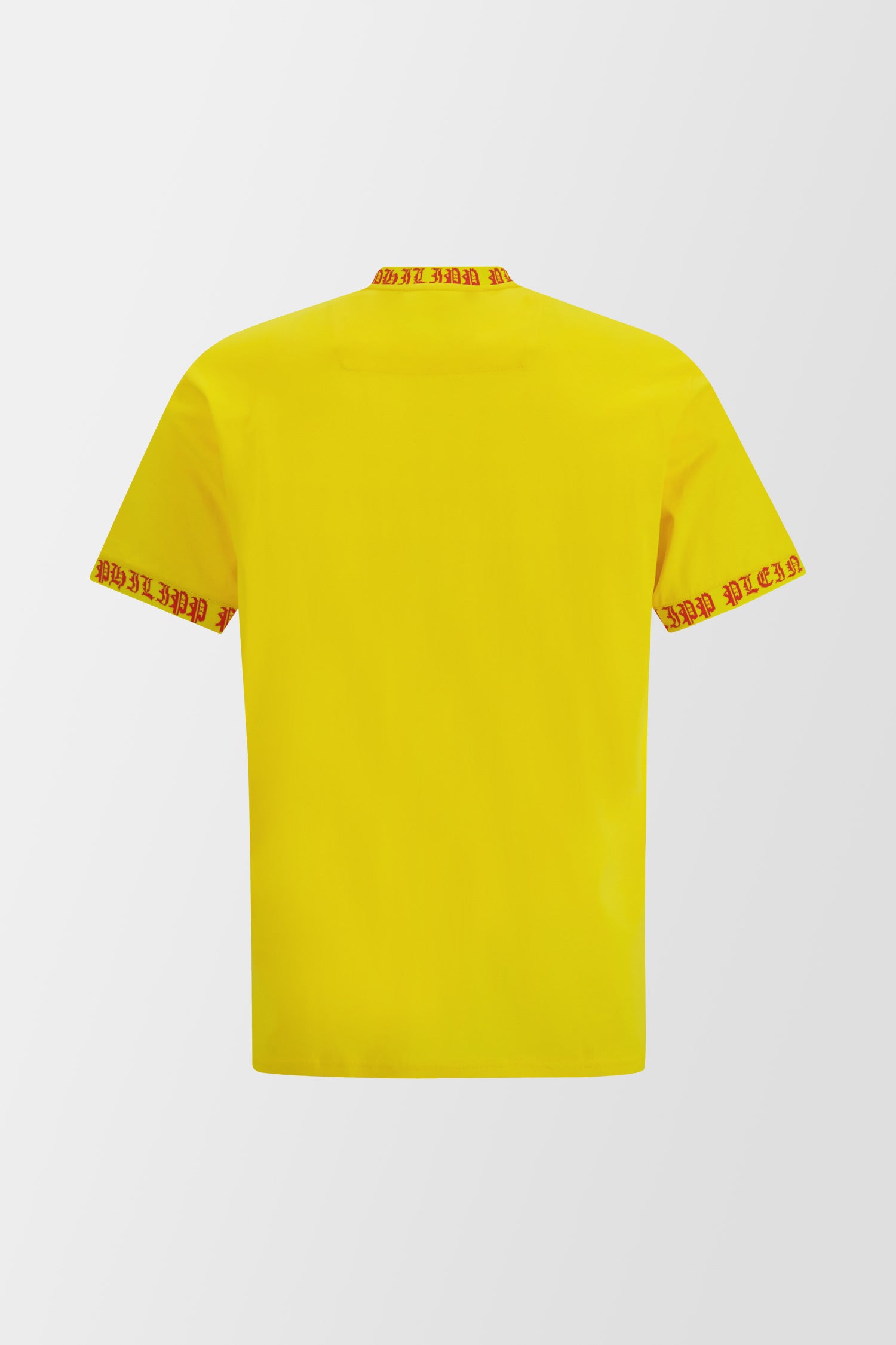 Philipp Plein Yellow Round Neck SS T-Shirt