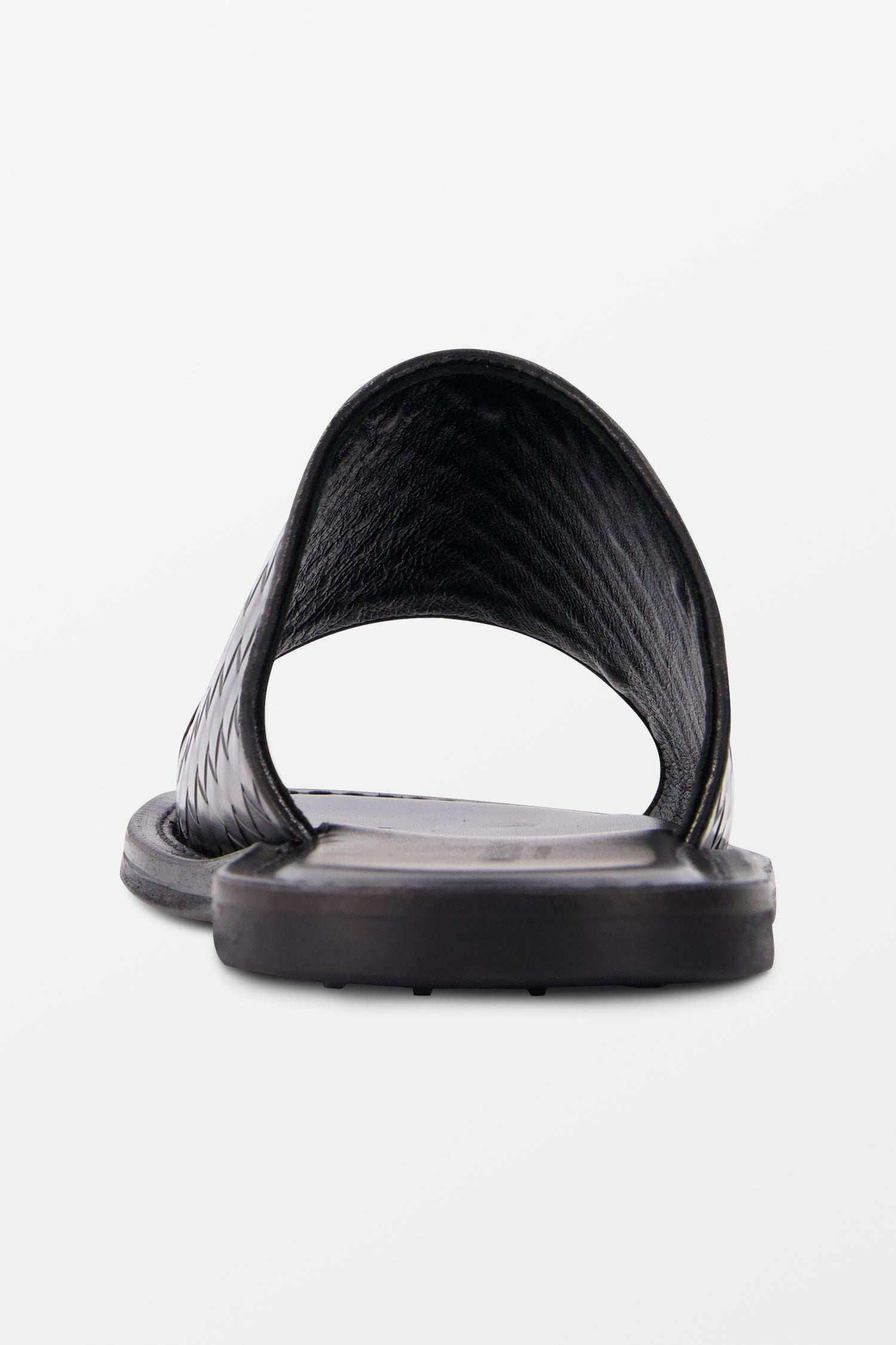 Fiorangelo Black Leather Slides