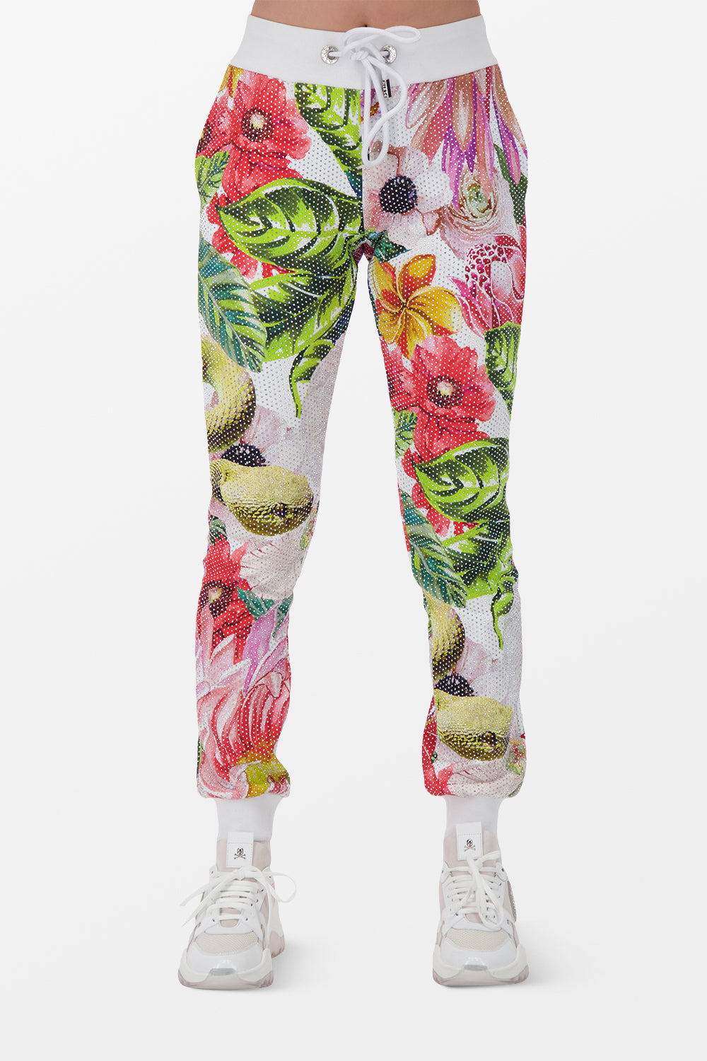 Floral on sale jogging pants