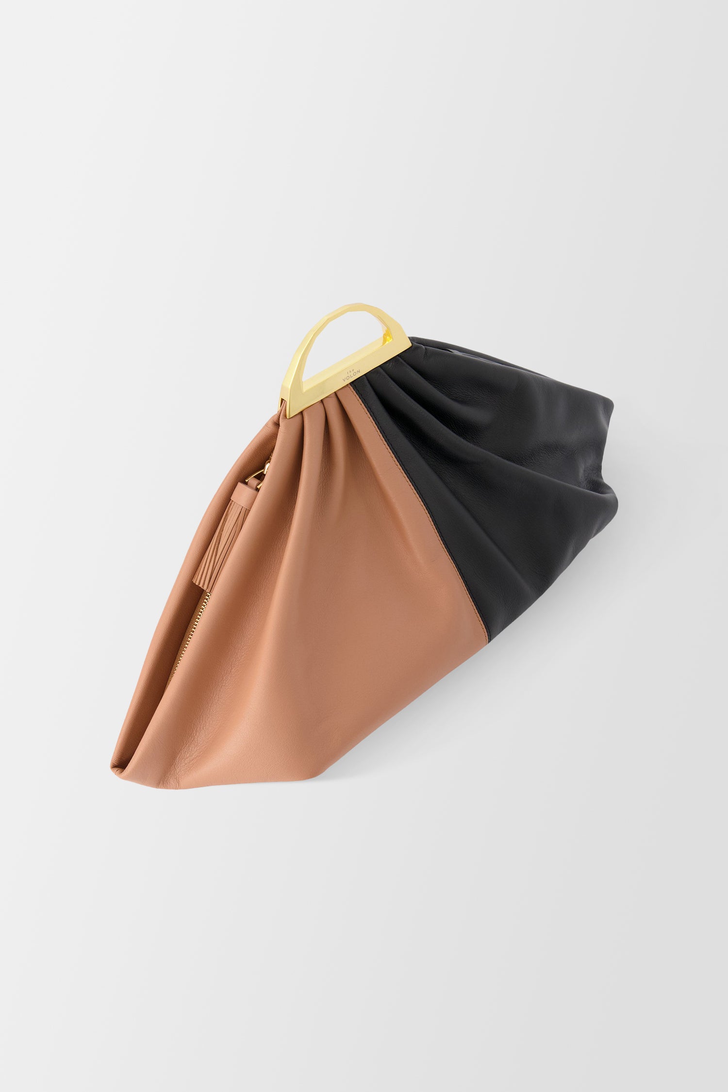 The Volon Maple/ Black Gabi Handbag