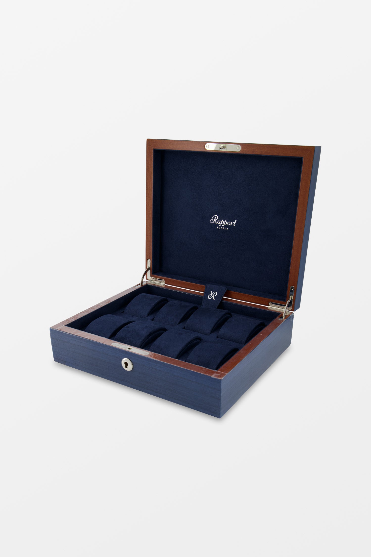 Buy Rapport Heritage Eight Watch Box Blue Original Luxury