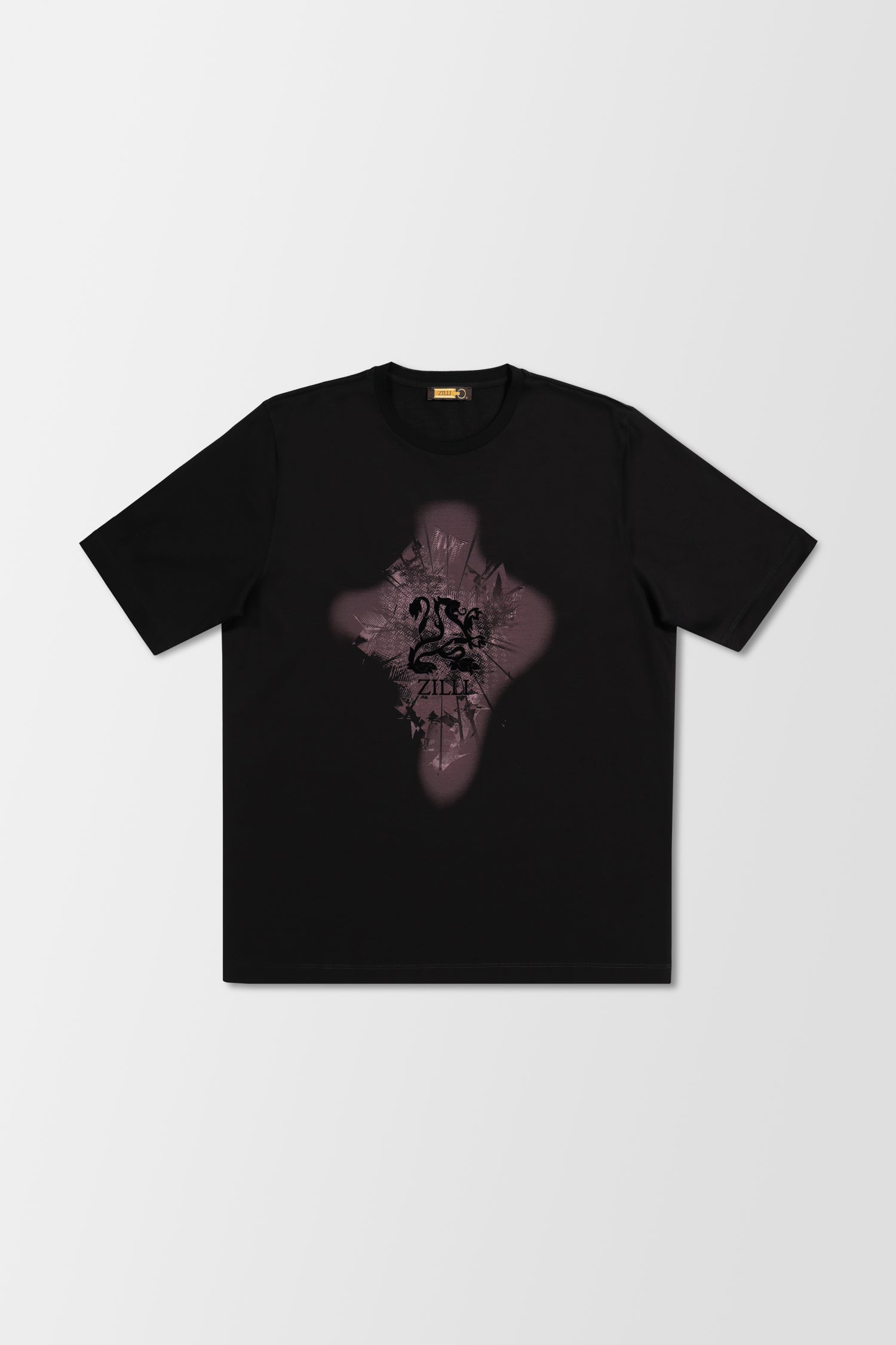 Zilli Black/Bordeaux Lion Flock T-Shirt