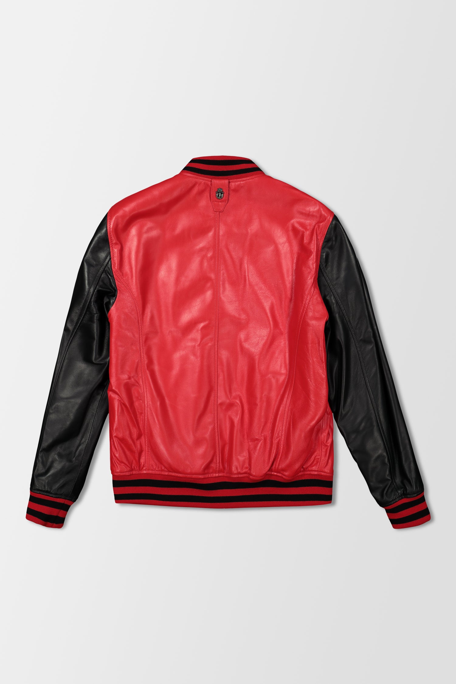 Billionaire Red Leather Bomber Jacket