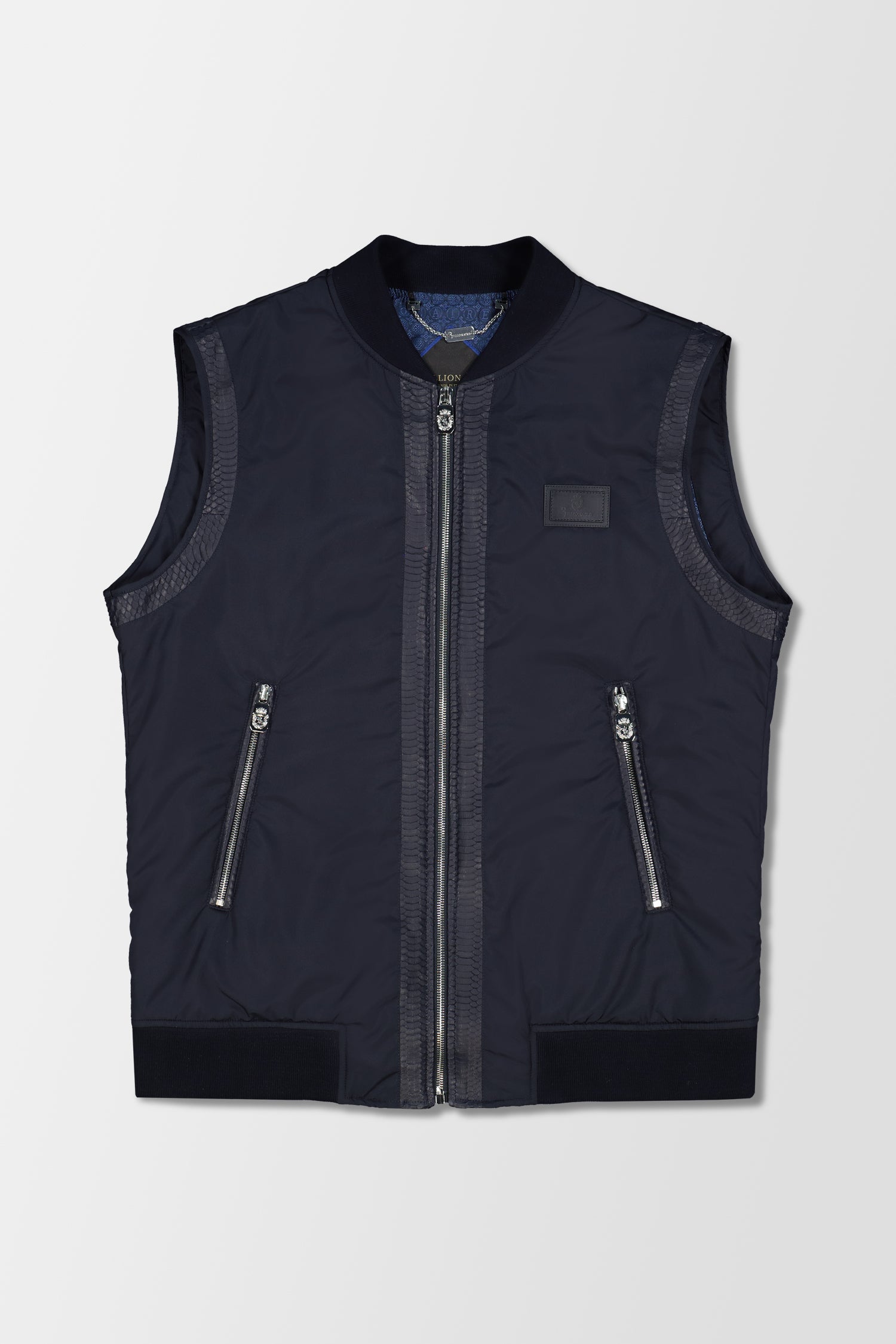 Billionaire Dark Blue Luxury Short Vest