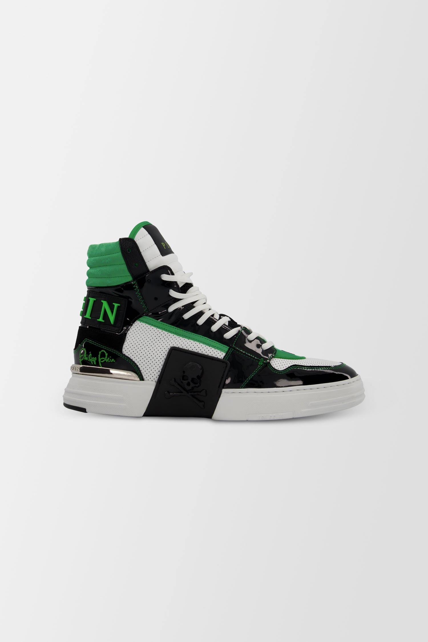 Philipp Plein Green Phantom Kick$ Sneakers