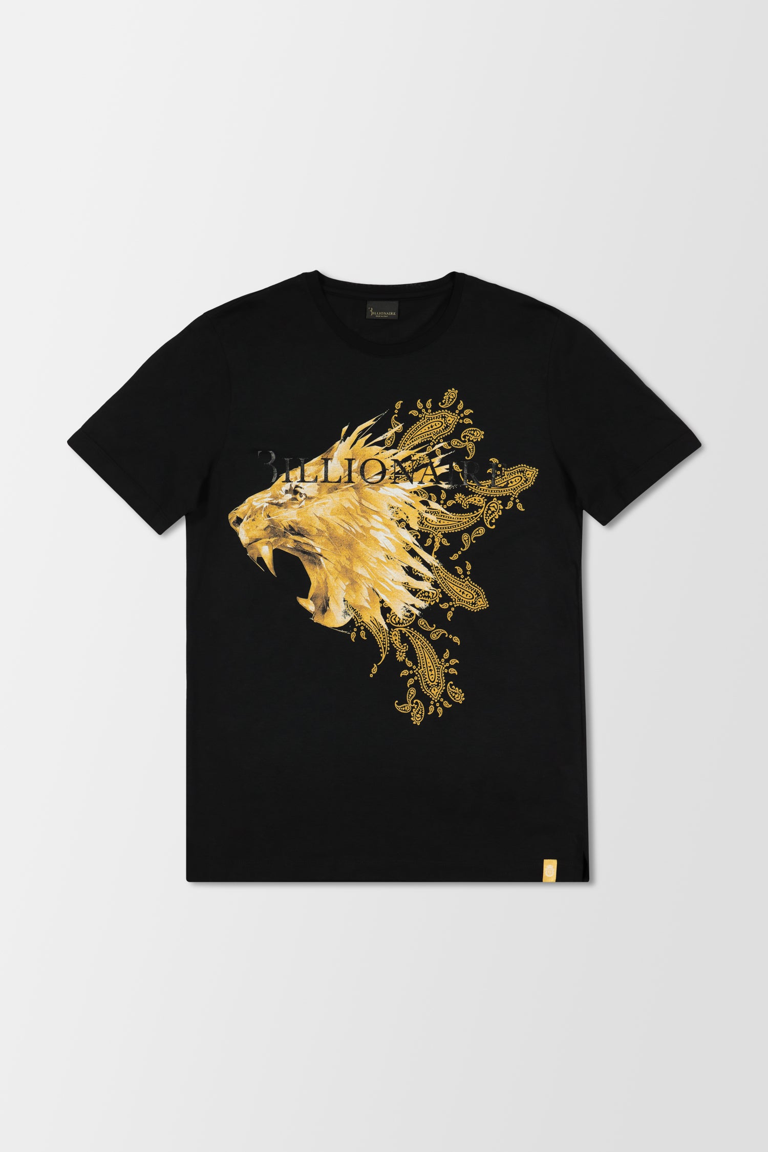 Buy Billionaire Polo Lion SS T Shirt Men Black Gold Original Luxury M Cotton Black