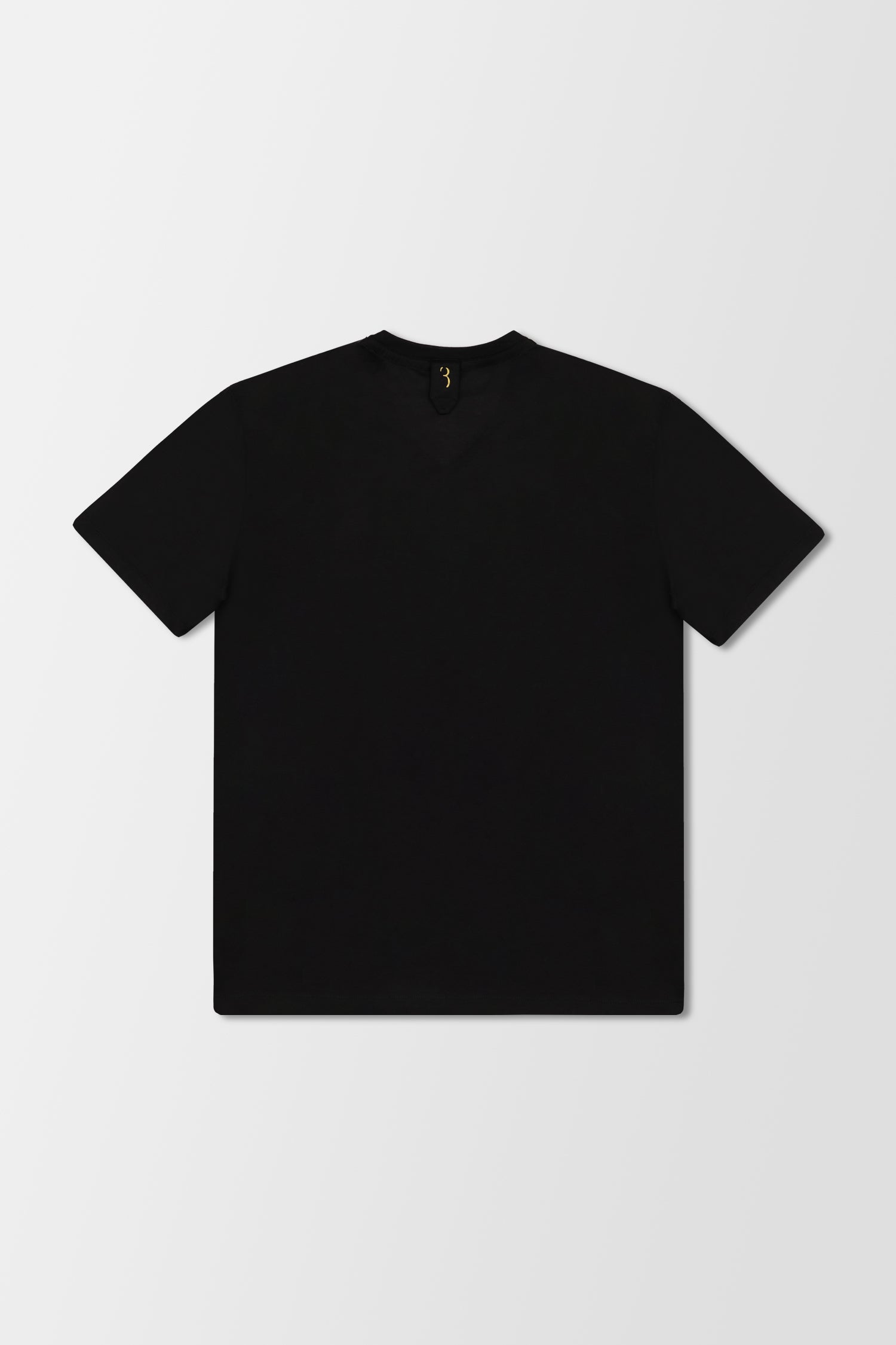 Black v neck t shirt back hotsell