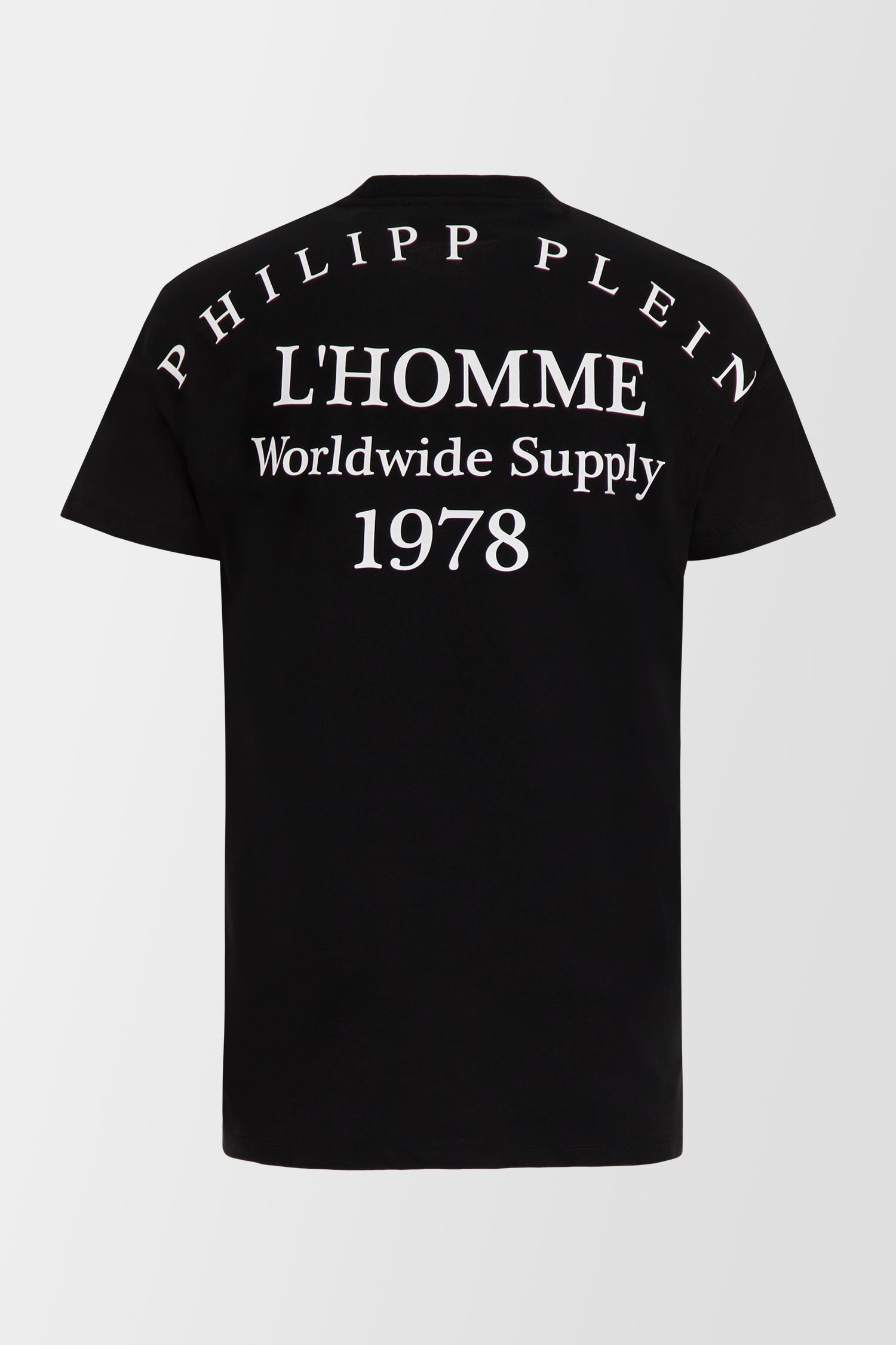 Philipp Plein Black Round Neck SS PP 1978 T-Shirt