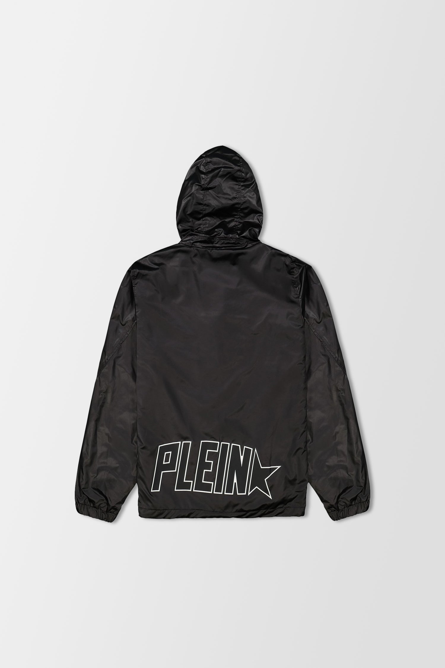 Philipp Plein Black Nylon Plein Star Jacket