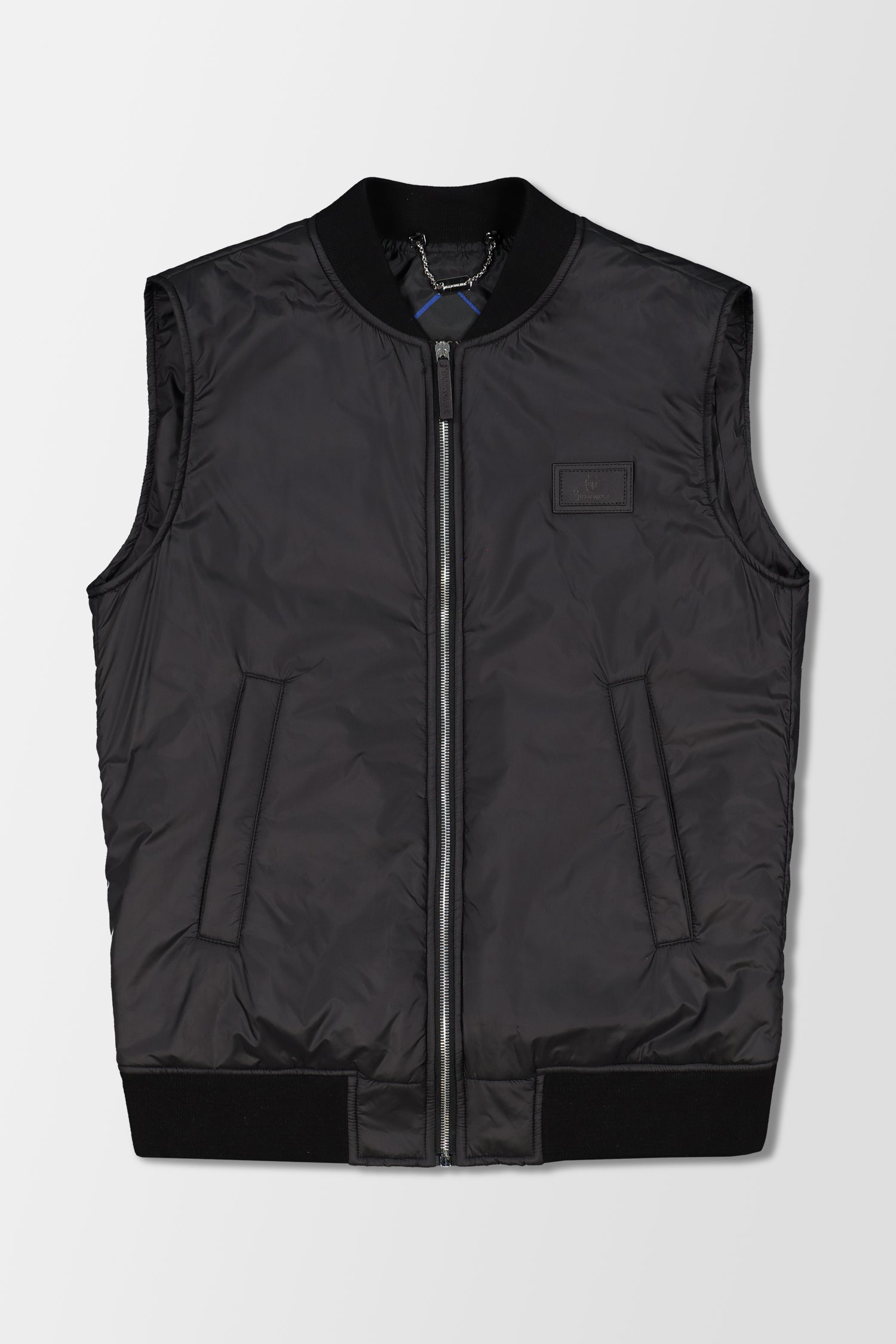 Billionaire Black/Nickel Statement Short Vest