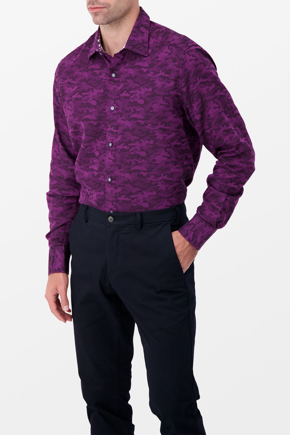 Robert Graham Purple Glory Days Shirt