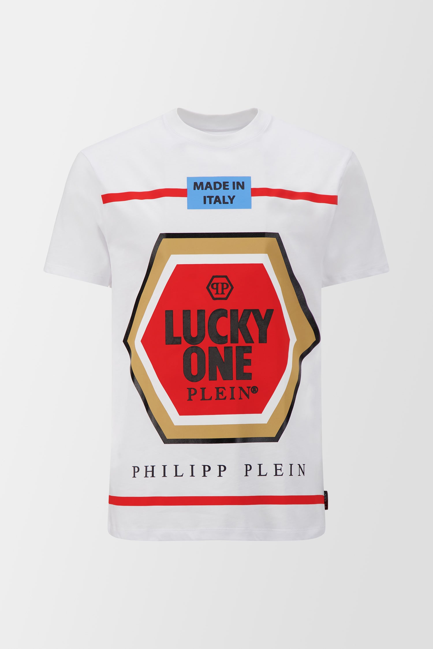 Philipp Plein White Lucky One T-Shirt