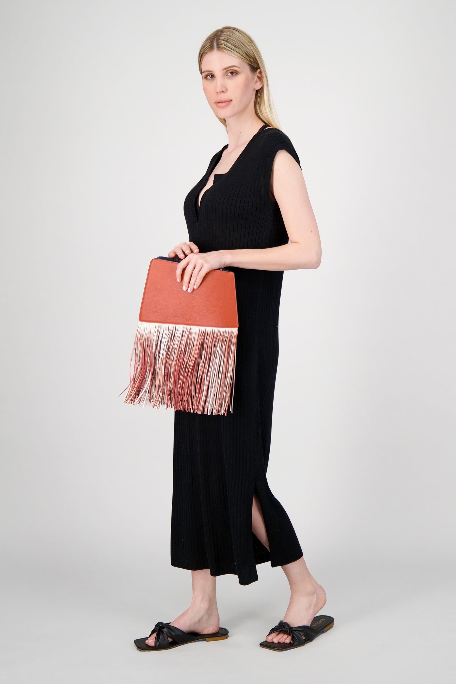 The Volon Forest Dia Fringed Clutch