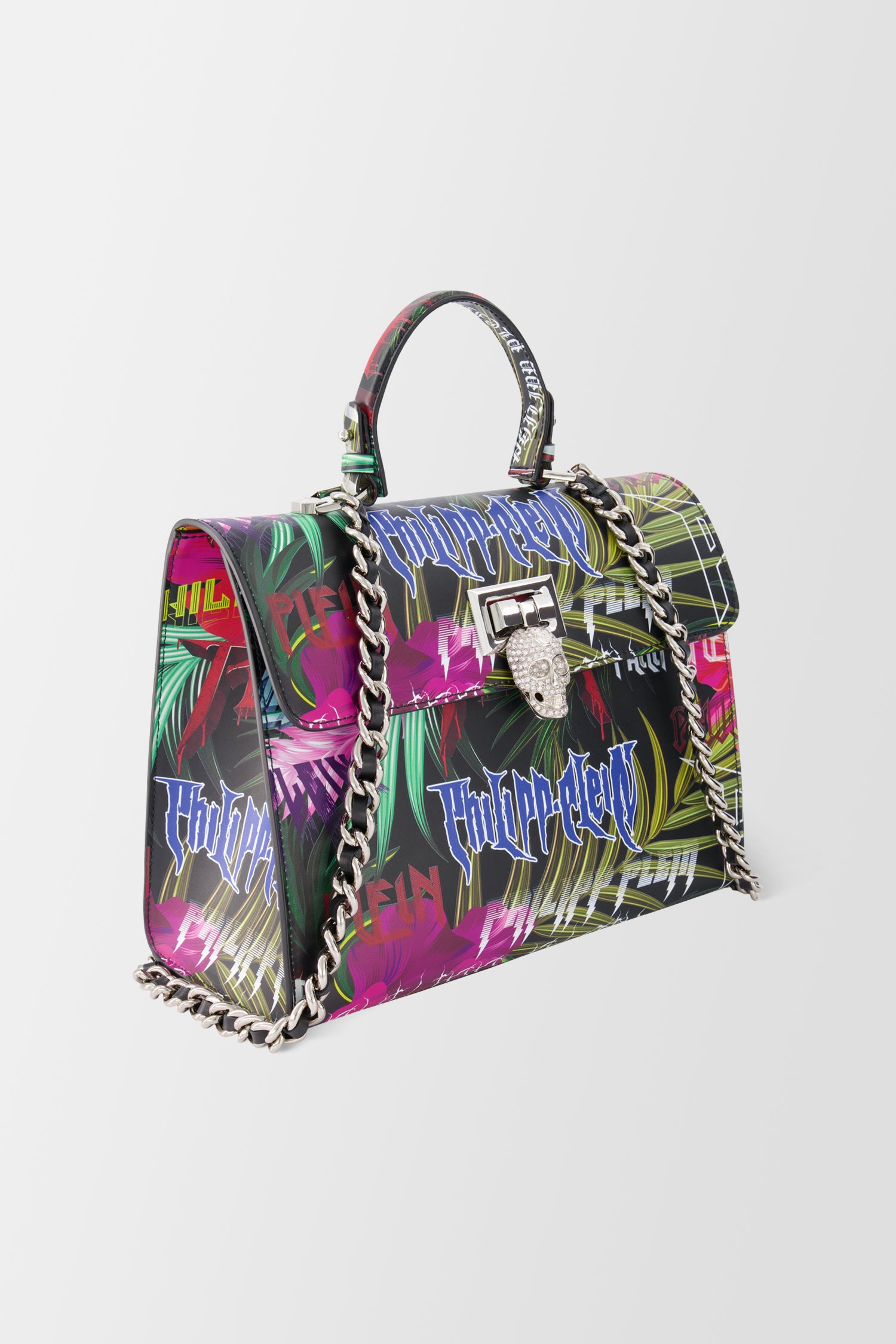 Philipp Plein Multicolor Jungle Rock Handle Bag