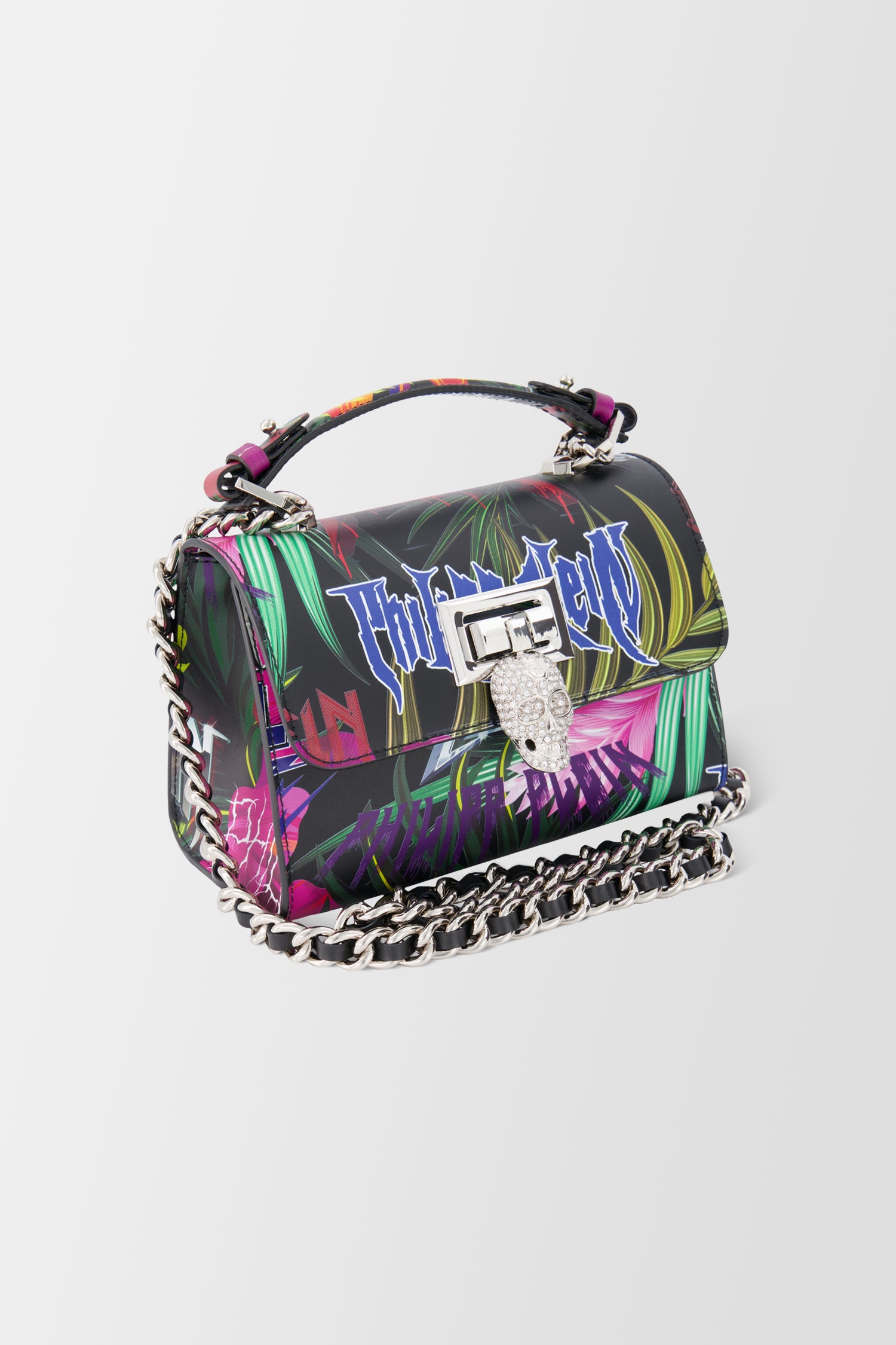 Philipp Plein Multicolour Jungle Rock Top Handle Bag