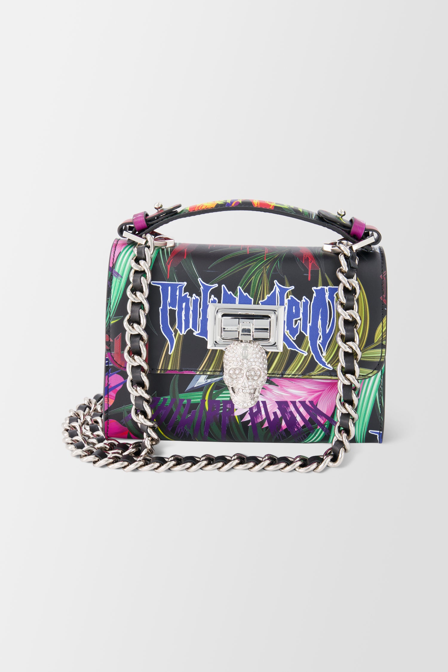 Philipp Plein Multicolour Jungle Rock Top Handle Bag